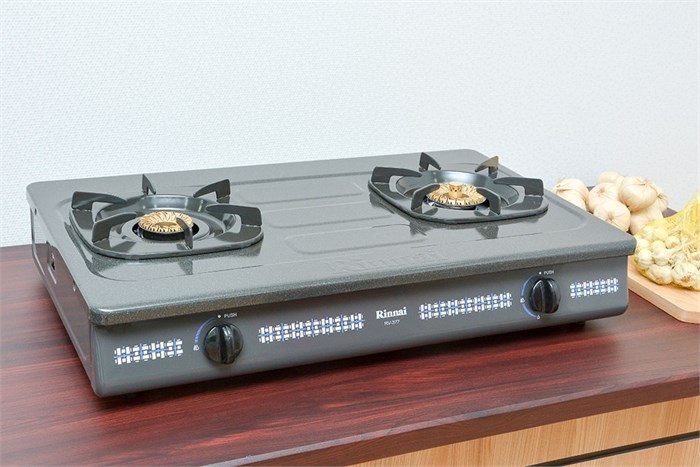Bếp gas Rinnai RV-377(G)N Màu Xám đậm
