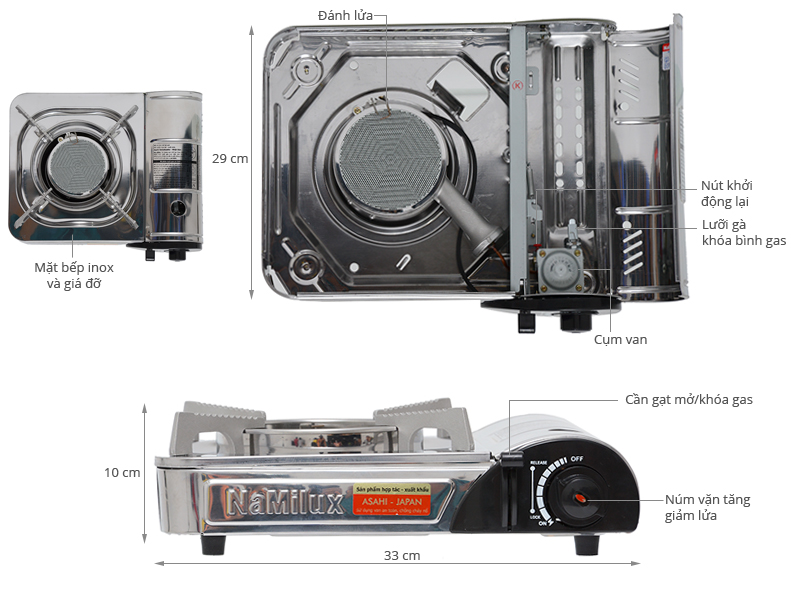Bếp gas du lịch Namilux NA-245SS