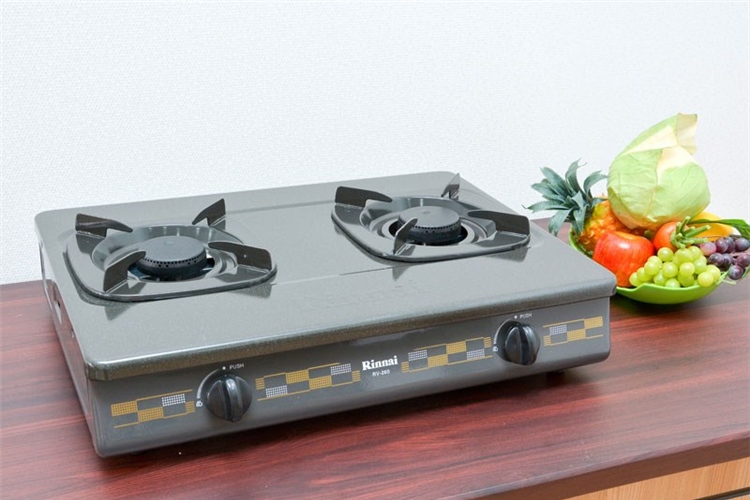 Bếp gas đôi Rinnai RV-260GN Màu Đen