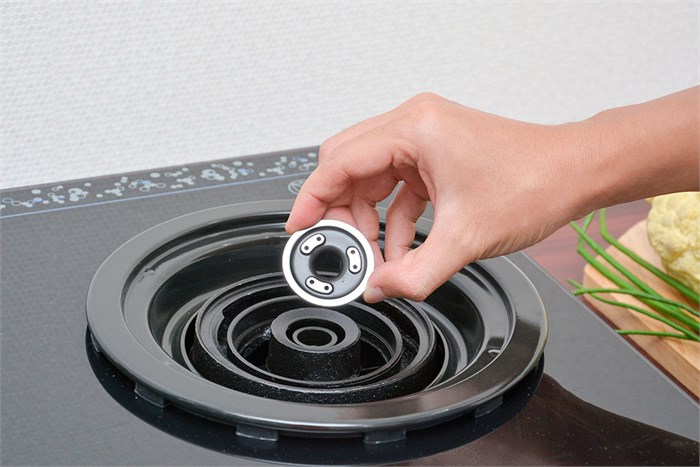 Bếp gas đôi Rinnai RV-6SLim (GL-Bubble) Màu Đen