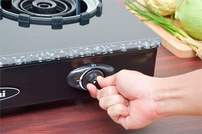 Bếp gas đôi Rinnai RV-6SLim (GL-Bubble) Màu Đen