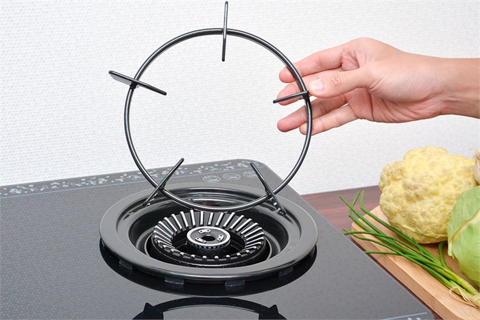 Bếp gas đôi Rinnai RV-6SLim (GL-Bubble) Màu Đen