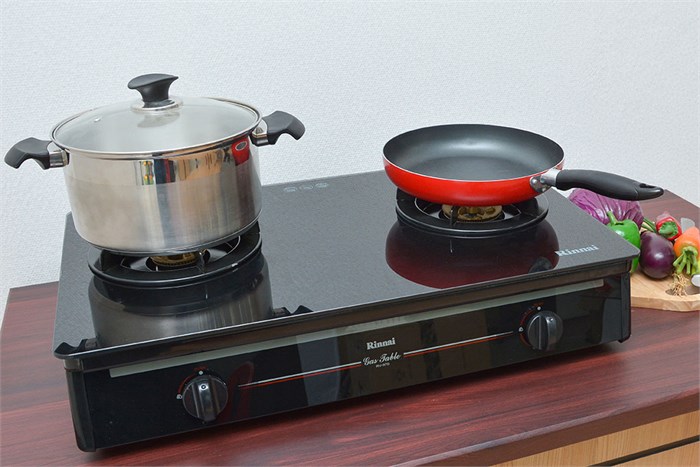 Bếp gas đôi Rinnai RV-970(GL) Màu Đen