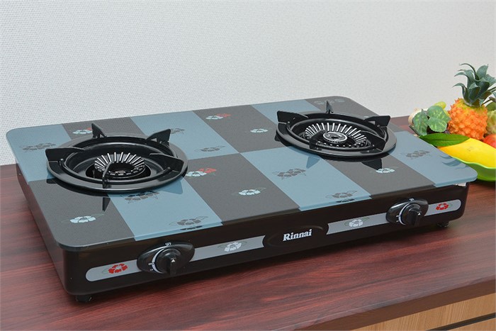 Bếp gas Rinnai RV-7Slim(GL-Pe) Màu Đen - xanh dương