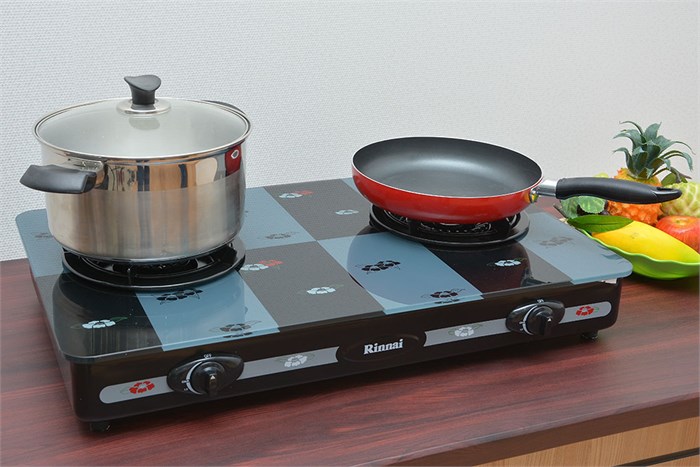 Bếp gas Rinnai RV-7Slim(GL-Pe) Màu Đen - xanh dương