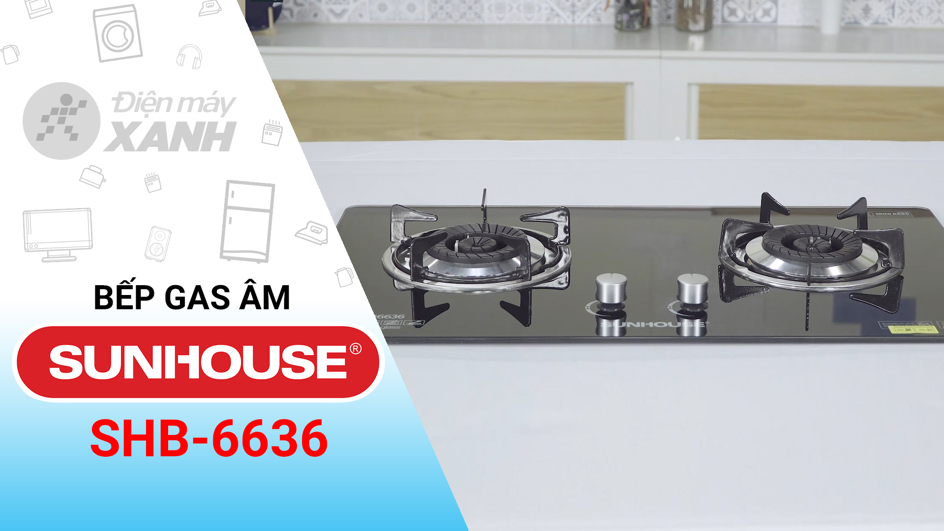 Bếp ga âm Sunhouse SHB-6636