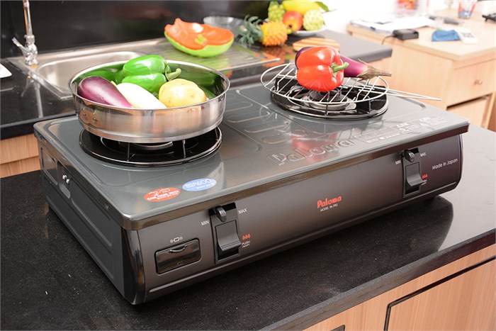 Bếp ga đôi Paloma PA-7PEJ Màu Xám