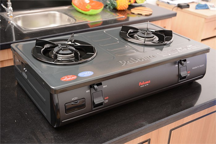 Bếp ga đôi Paloma PA-7PEJ Màu Xám