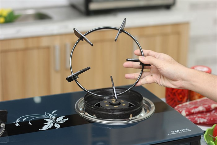 Bếp ga đôi Sakura SA-690GH Màu Xanh đen