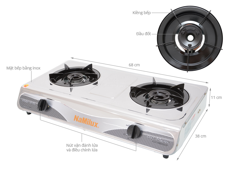 Bếp gas Namilux NA-762DSM