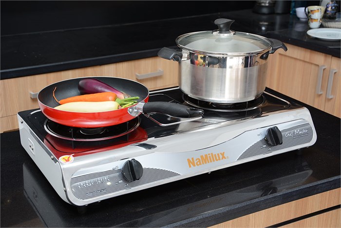 Bếp gas Namilux NA-762DSM Màu Xám