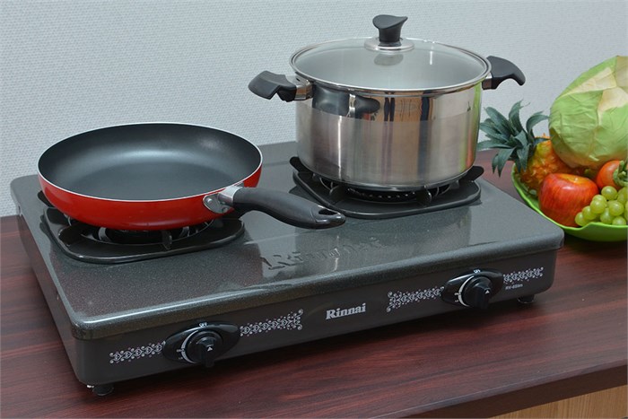 Bếp gas đôi Rinnai RV 6 Slim (G) Màu Đen