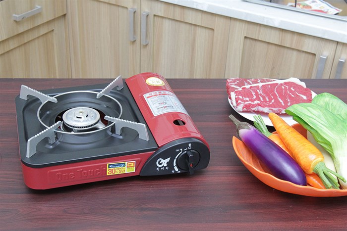 Bếp ga mini Happycook OT-100 Màu Đỏ