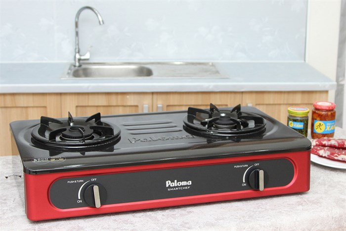 Bếp gas Paloma PA-V71ER Màu Đen - Đỏ
