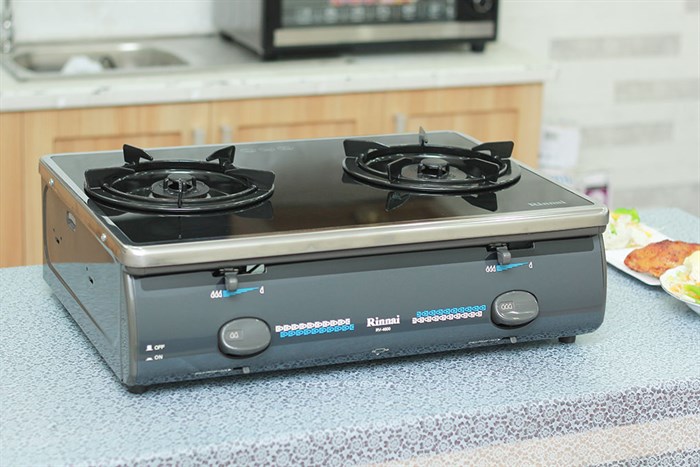 Bếp gas đôi Rinnai RV-4600 (GL) Màu Đen