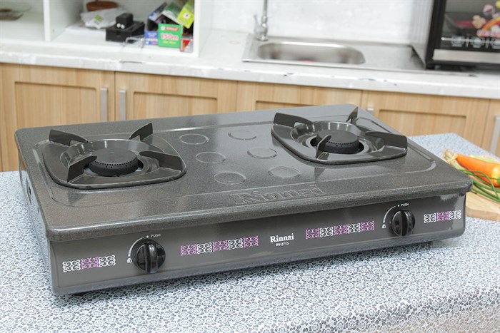 Bếp gas Rinnai RV-2715G Màu Đen