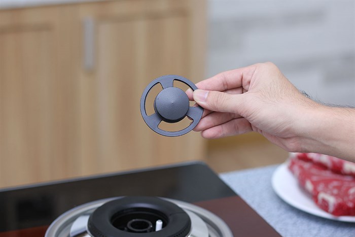 Bếp gas âm Kiwa KW-777GE Màu Đen - Đỏ