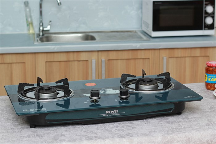 Bếp ga âm Kiwa KW-777JP Màu Xanh lá