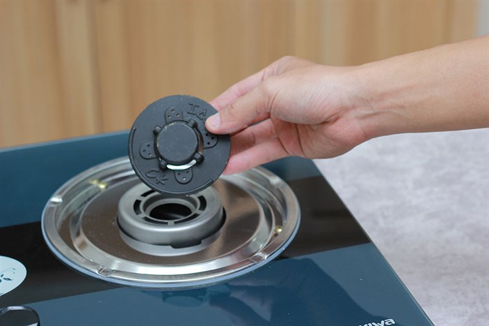 Bếp ga âm Kiwa KW-777JP Màu Xanh lá