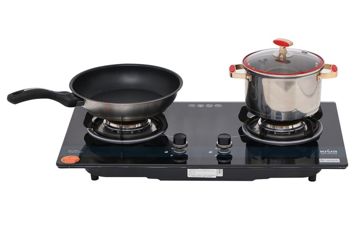 Bếp ga âm Kiwa KW-777GH Màu Đen