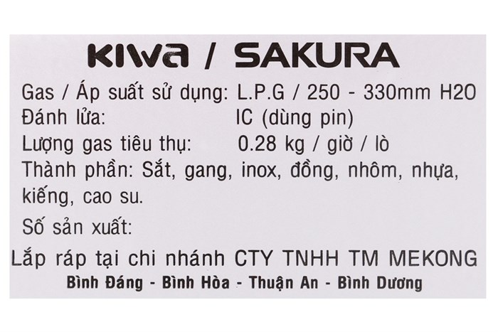 Bếp ga âm Kiwa KW-777GH Màu Đen