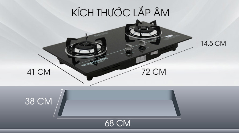 Bếp ga âm Sunhouse SHB5536
