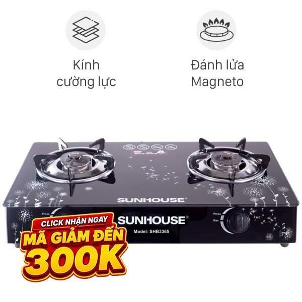 Bếp ga đôi Sunhouse SHB3365