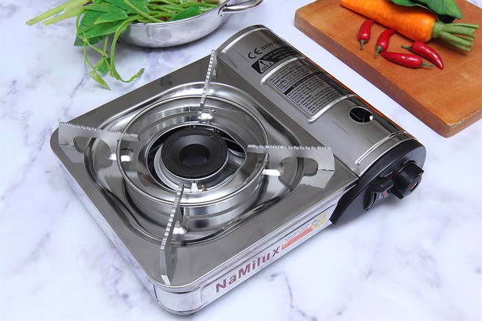 Bếp ga mini Namilux NH-021AS Màu Bạc Inox