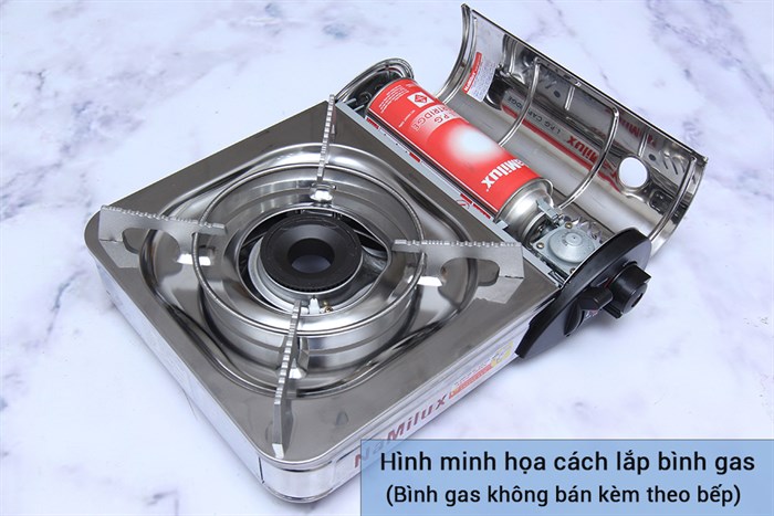 Bếp ga mini Namilux NH-021AS Màu Bạc Inox