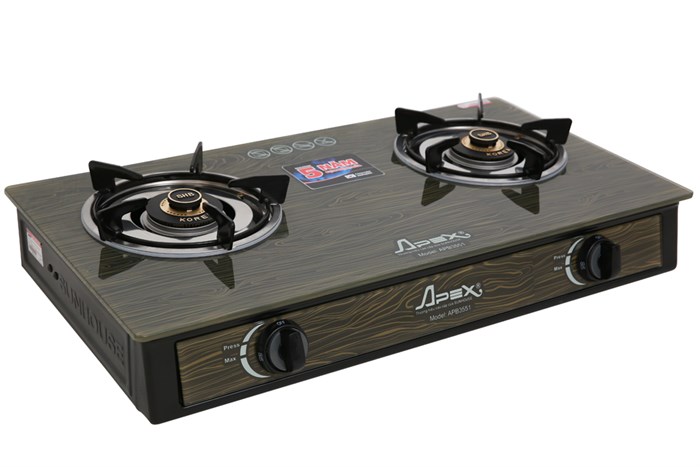 Bếp ga đôi Apex APB3551 Màu Nâu