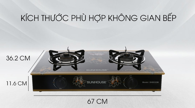 Bếp gas Sunhouse SHB3226