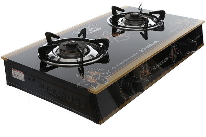 Bếp gas Sunhouse SHB3226 Màu Đen - Vàng đồng