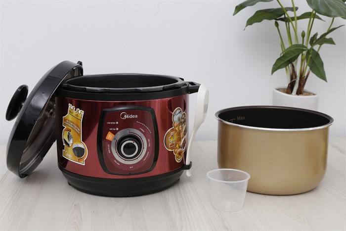 Nồi áp suất điện Midea MY-CH501A 5 lít Màu Đỏ