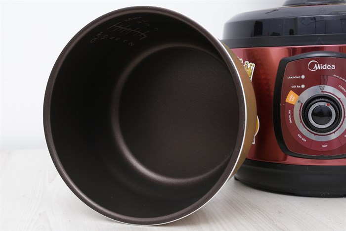 Nồi áp suất điện Midea MY-CH501A 5 lít Màu Đỏ