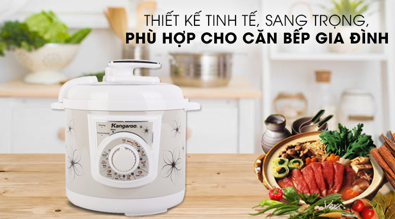 Nồi áp suất điện Kangaroo KG286 6 lít
