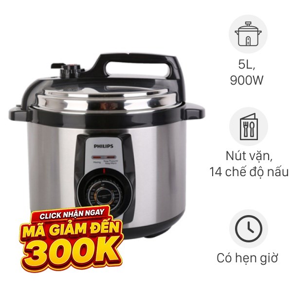 Nồi áp suất điện Philips 5 lít HD2103/66