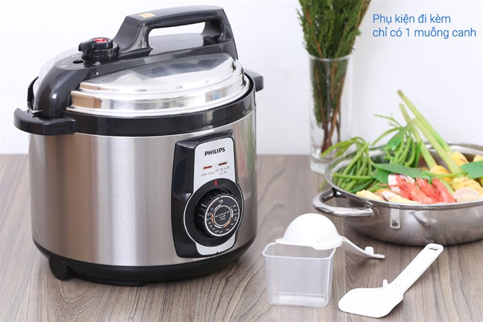Nồi áp suất điện Philips HD2103/66 5 lít Màu Xám
