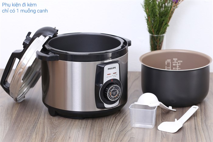 Nồi áp suất điện Philips HD2103/66 5 lít Màu Xám