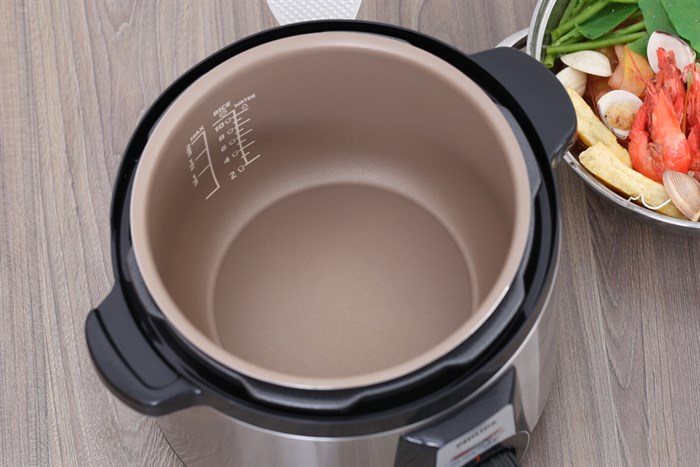 Nồi áp suất điện Philips HD2103/66 5 lít Màu Xám