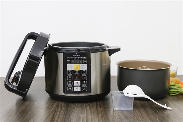 Nồi áp suất điện Philips HD2136/66 5 lít Màu Xám