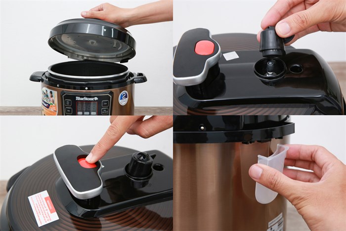 Nồi áp suất điện BlueStone PCB-5753 5 lít Màu Vàng đồng