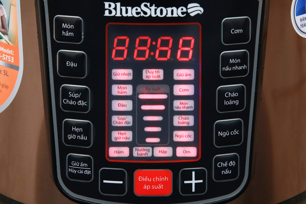 Nồi áp suất điện Bluestone PCB-5753 5 lít chính hãng