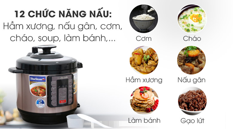 Nồi áp suất điện Bluestone PCB-5755 6 lít