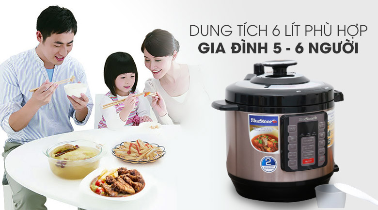 Nồi áp suất điện Bluestone PCB-5755 6 lít