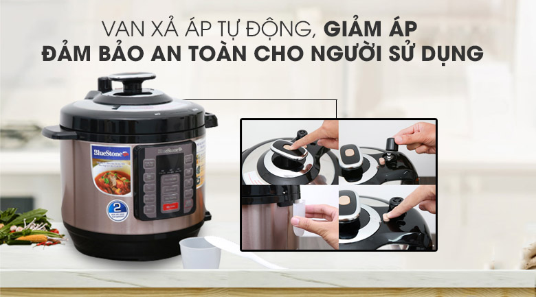 Nồi áp suất điện Bluestone PCB-5755 6 lít