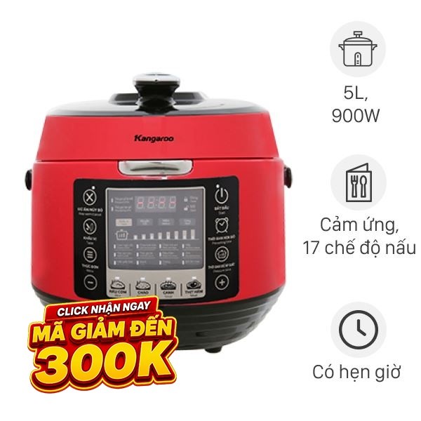 Nồi áp suất điện Kangaroo 5 lít KG5P3