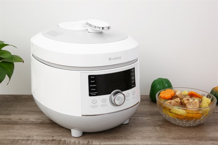 Nồi áp suất điện Gree CYFWK-50X62S 5 lít Màu Trắng