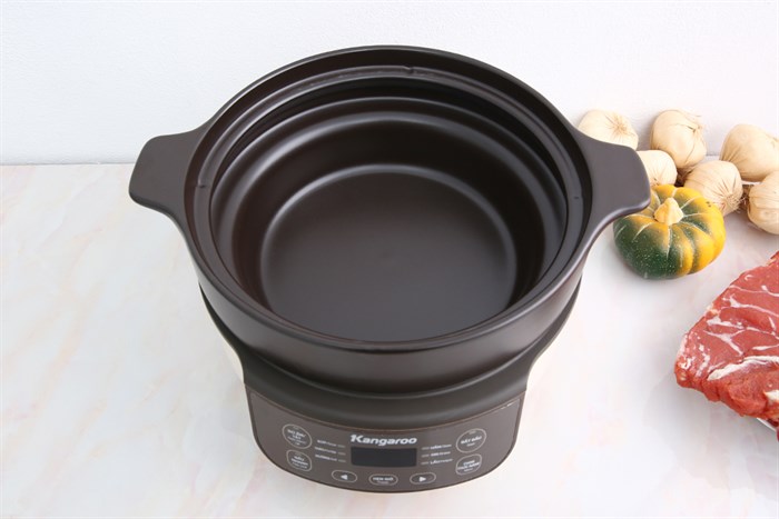 Nồi hầm dưỡng sinh Kangaroo KG3SC1 3 lít Màu Trắng - Xám
