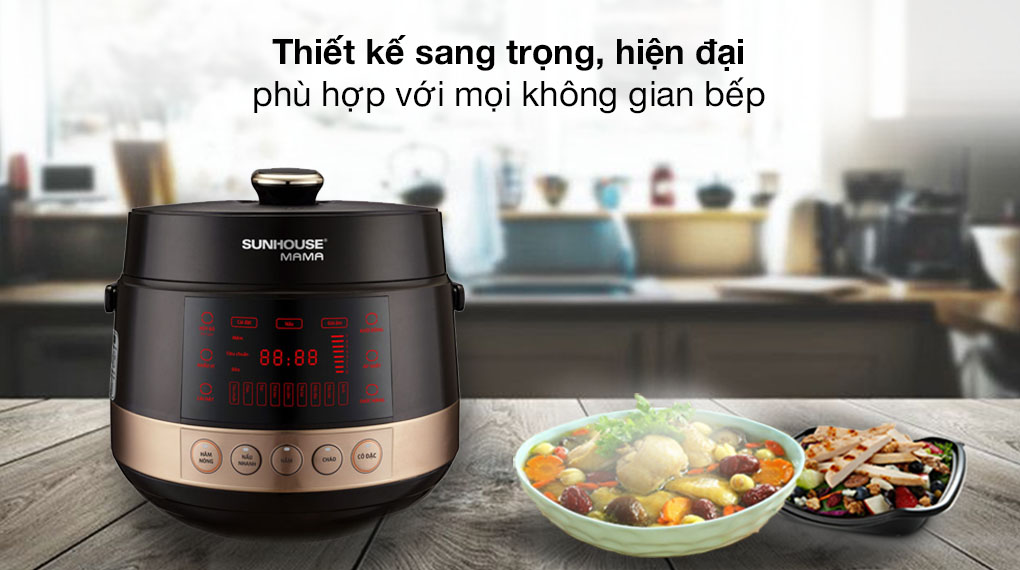 Nồi áp suất điện Sunhouse Mama SHD1586B 5 lít