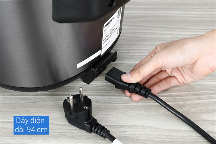 Nồi áp suất điện Philips HD2151/66 5 lít Màu Đen